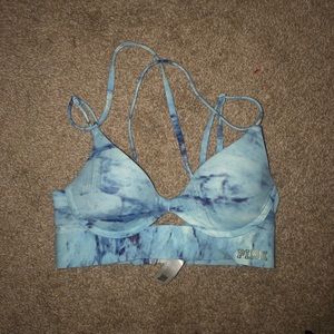 Light blue Victoria’s Secret Pink bralette